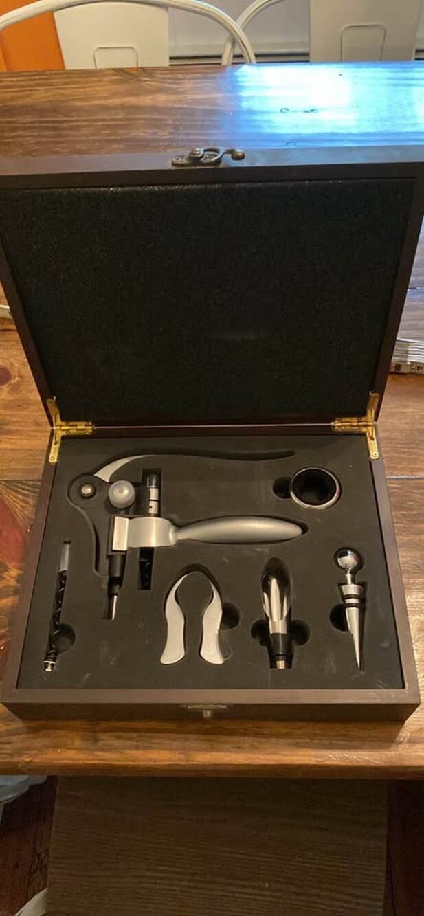 Wine Opener Set with Wooden Case